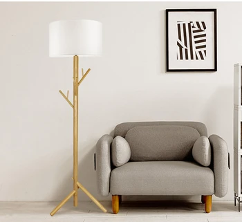 дървена подова лампа в стил северна европа висяща лампа E27 подова лампа в стил дърво за хотелски проект