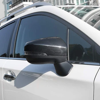за Subaru XV Crosstrek 2017-2020 Цвят от въглеродни влакна Кола Странична врата Огледало за обратно виждане Капак на капачката за Forester 2019 2020