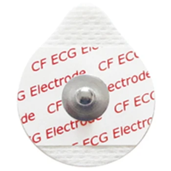  за еднократна употреба EKG elctrode основен бутон подложка неонатален размер 36 * 42mm Нетъкан с проводим гел за ЕКГ кабел, свързващ 50pcs / пакет