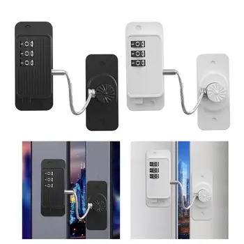кабинет парола заключване хладилник заключване ключалка аксесоар лесно инсталиране кодирани 3 цифрено заключване за малки врати здрав многофункционален