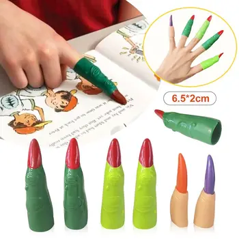 качествен призрачен фестивал Вещица нокти покритие деца пръст четене играчки Guided ленти за четене дислексия СПИН пръст дизайн