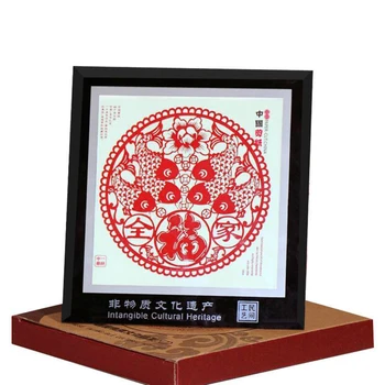 китайски хартия нарязани живопис картина рамка декорация живопис китайски стил ръчно изработени подаръци сувенир аксесоари за декорация на дома