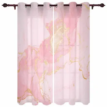 мрамор текстура мастило китайски стил розов модерен зала завеси за хол спалня прозорец завеси панели завеси