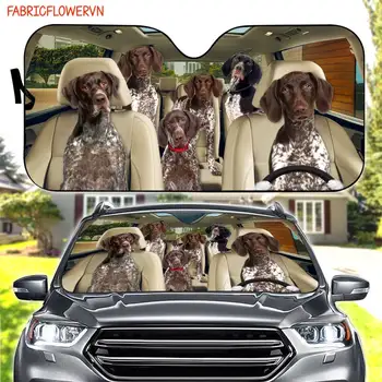 немски късокосмест показалец кола сенник, куче кола декорация, куче предното стъкло, куче любителите подарък, куче кола сенник, подарък за мама, Gi