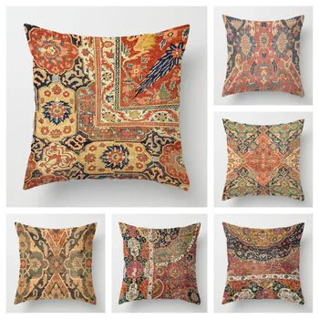 персийски килим модел калъфка 60 * 60 декорация на дома хол диван възглавница покритие 50 * 50 мода декор калъфка 40 * 40