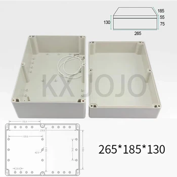  пластмасова водоустойчива кутия 185 * 130 * 265 мм външен мониторинг мощност черупка ABS терминал разклонителна кутия литиева батерия черупка погребан кутия