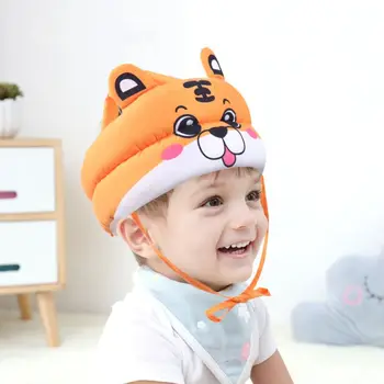 полиестерна памучна шапка за защита на бебето Полезна мека регулируема глава за защита на главата Карикатура Шапка против сблъсък Малко дете