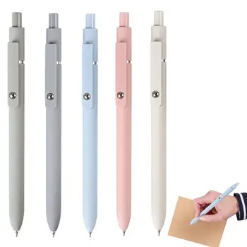 прибиращи се химикалки 0.5mm фина точка Inck писалки 5 парчета игла точка писалки комплект за гладко писане дневник чертеж