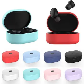 силиконов защитен калъф за Redmi Airdots Bluetooth безжичен калъф за слушалки за Xiaomi Redmi Airdots TWS калъф за слушалки