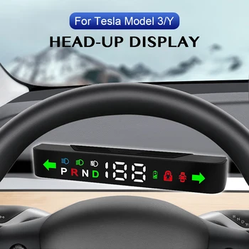  скоростомер светлина врата предавка спирачен монитор индикатор кола главата нагоре дисплей цифрова аларма комплект за Tesla модел 3 Y 2016-2023