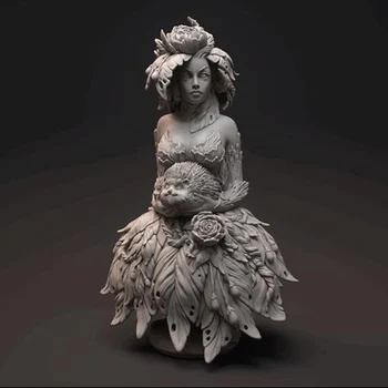 смола фигура 1/10 древна жена бюст Модел Unassambled Небоядисана фигура сграда комплект
